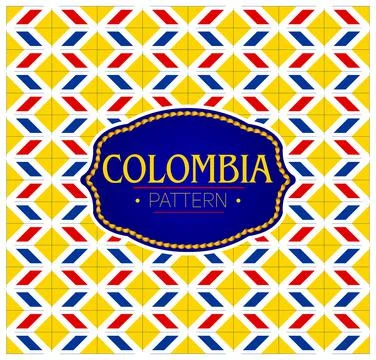 Colombia pattern Seamless Background texture Stockillustratie