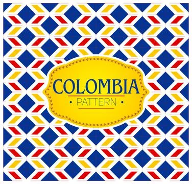 Colombia pattern Seamless Background texture Stockillustratie