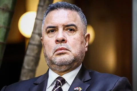 Colombia ratifies in Paraguay its commitment against organized crime, Asuncion - 写真素材