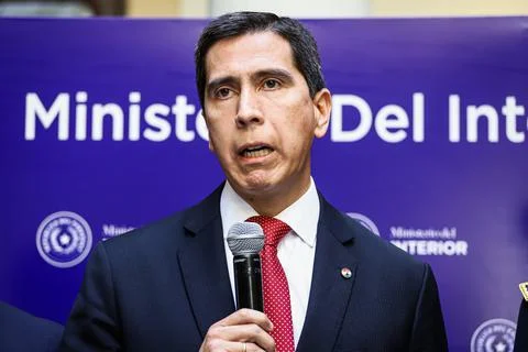 Colombia ratifies in Paraguay its commitment against organized crime, Asuncion - Stock Photos
