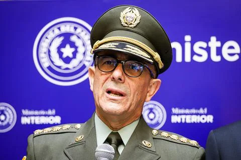 Colombia ratifies in Paraguay its commitment against organized crime, Asuncion - Stock Photos