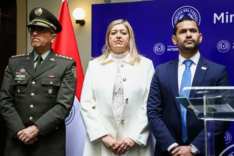 Colombia ratifies in Paraguay its commitment against organized crime, Asuncion - Stock Photos