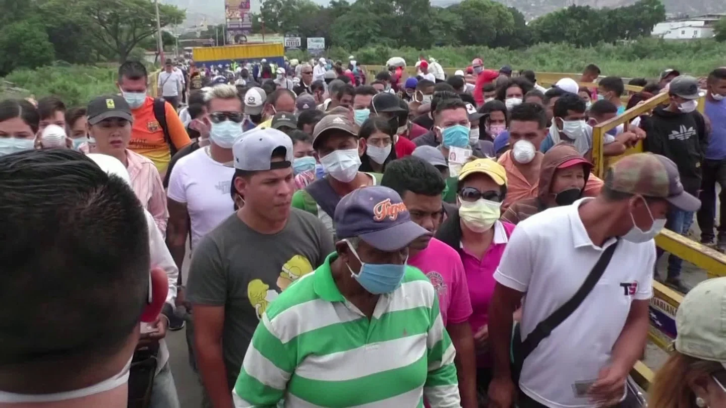 Colombia Steps Up Coronavirus Security At Border &Quot;Lifeline&Quot; With Venezuela Stock Footage