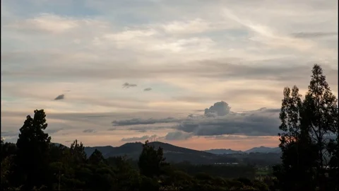 Colombia Suesca sunset Stock-Footage 77353494
