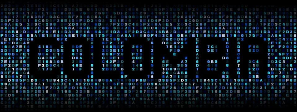 Colombia text on hex code illustration Stock Illustration