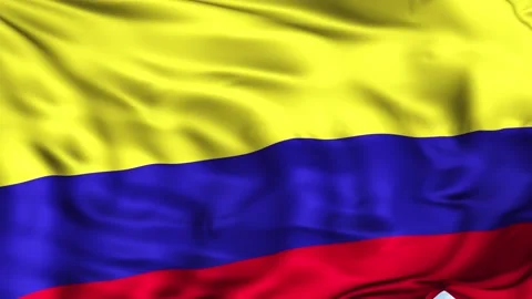 Colombia Waving Flag Background 스톡 동영상 204132417