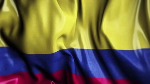 Colombia WAVING FLAG Stock Footage 323942738