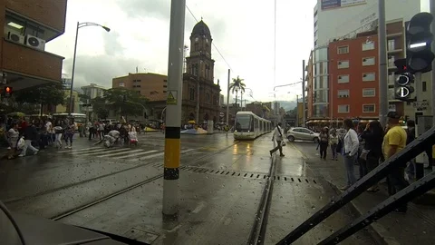 ColombiaMedellinBus Stock Footage 87176808