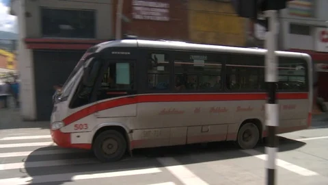 ColombiaMedellinBus3 Stock Footage 87199640