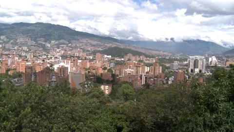ColombiaMedellinSkyline01 Stock Footage 87199442