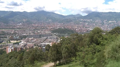 ColombiaMedellinSkyline02 Stock Footage 87199699