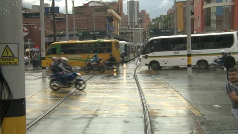 ColombiaMedellinTraffic01 Stock Footage 87199895