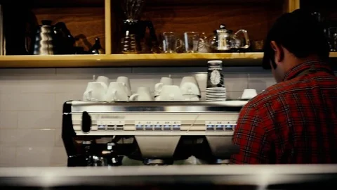 Colombian coffee machine Vídeo Stock 83828185