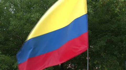Colombian Flag Stock Footage 93702166