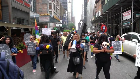 Colombian protest SOS Stock Footage 157614644