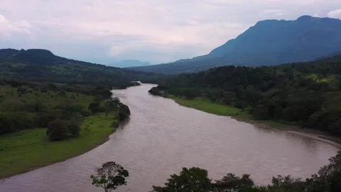 Colombian River landscape Stock Footage 305426861