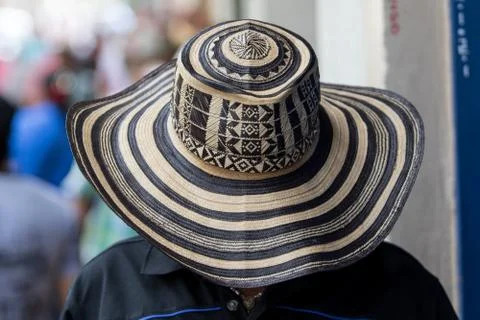 Colombian straw hat Stock Photos