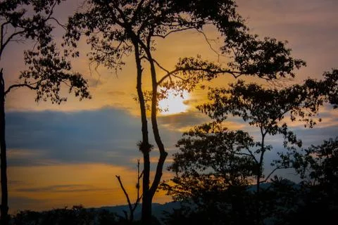 Colombian Sunset Stock Photos