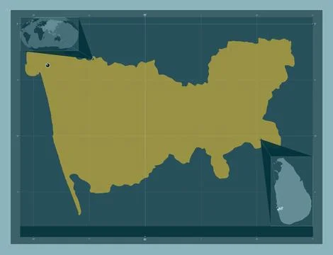 Colombo, Sri Lanka. Solid color shape Stock Illustration