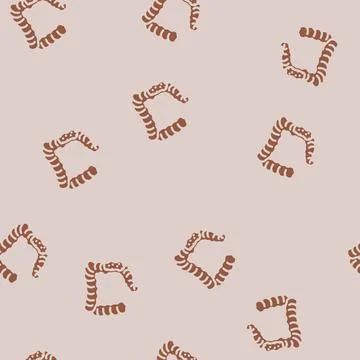 Colon rectal cancer glyph vector seamless pattern Stock Illustration
