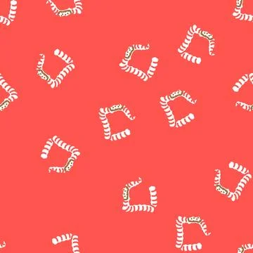 Colon rectal cancer vector seamless pattern Stock Illustration