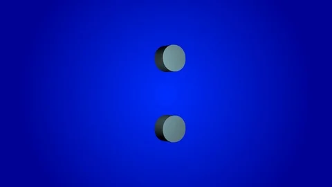 Colon : rotating on a blue background Stock Footage 114233393