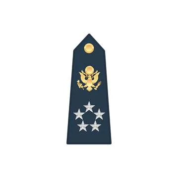 Colonel general naval or air forces rank isolated Illustrazione stock