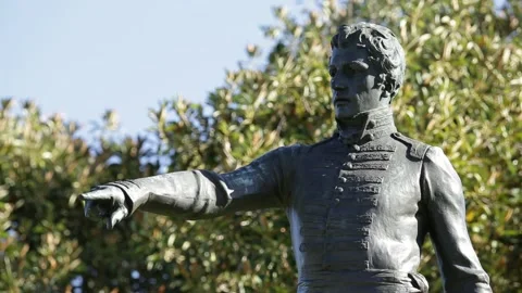 Colonel Light Adelaide Statue Stock Footage 142720856