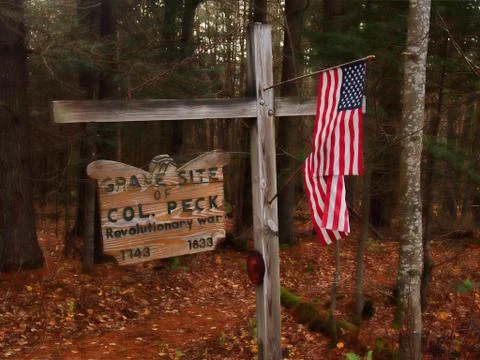 Colonel Peck's grave Stock Photos