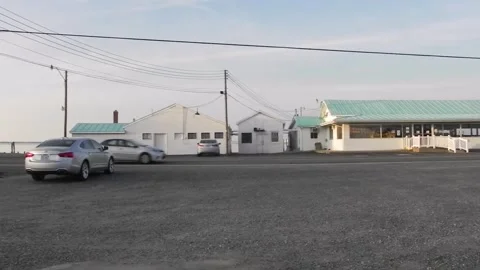 Colonial Beach VA USA 3-9-2021Wilkerson's Restaurant Covid19 Curb Service Only Stock Footage 150496024
