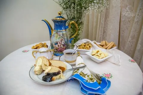 Colonial breakfast brazil Stock Photos