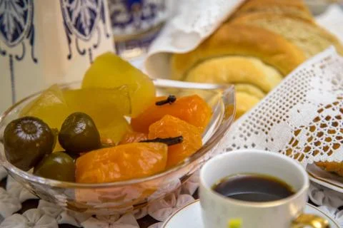 Colonial breakfast brazil Stock Photos