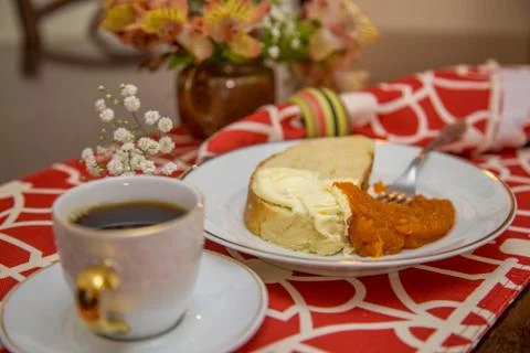 Colonial breakfast brazil Stock Photos