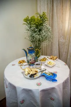 Colonial breakfast brazil Stock Photos