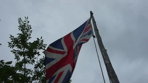 Colonial British Flag Video stock 53275911