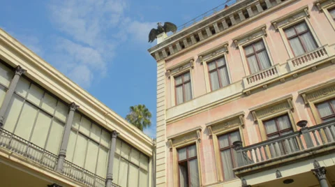 Colonial Building in Rio de Janeiro - Pan Stock Footage 32132238