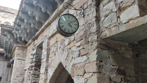 Colonial Clock, old clock Video stock 231993294