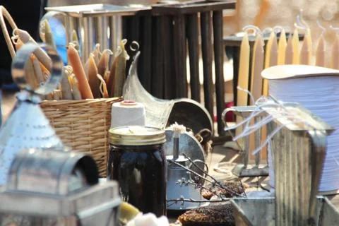 Colonial crafts Stock Photos
