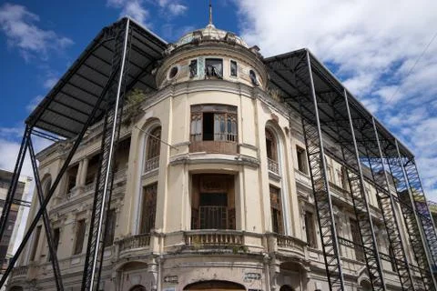 Colonial house architecture Stock Photos