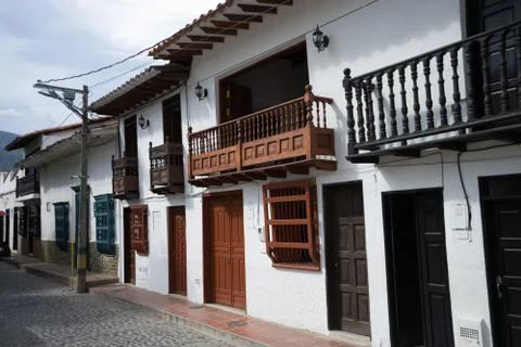 Colonial house architecture Stock Photos