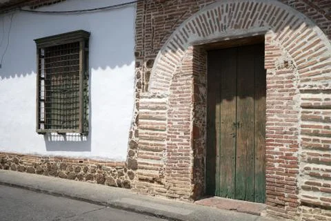 Colonial house architecture Stock Photos