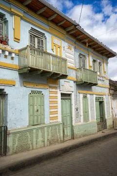 Colonial house facades Stock Photos