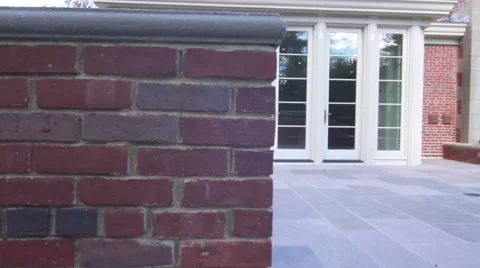 Colonial House Patio Stock Footage 40805129