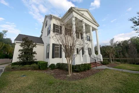 Colonial house Stock Photos