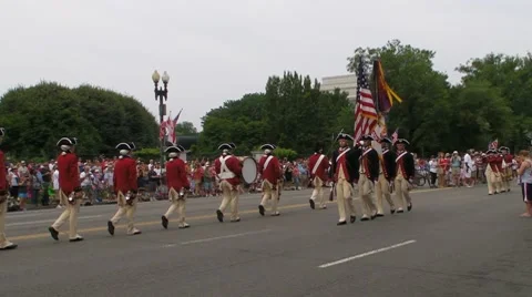 Colonial Infantry Video stock 7735305