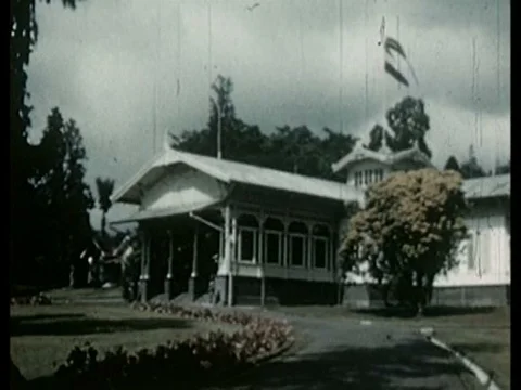 Colonial life in Java, Indonesia in the 1930s. 스톡 동영상 75313499