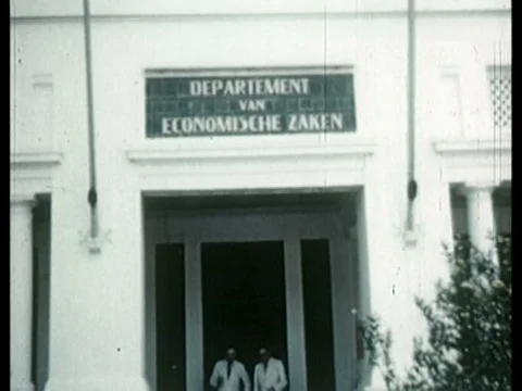 Colonial life in Java, Indonesia in the 1930s. 스톡 동영상 75313501