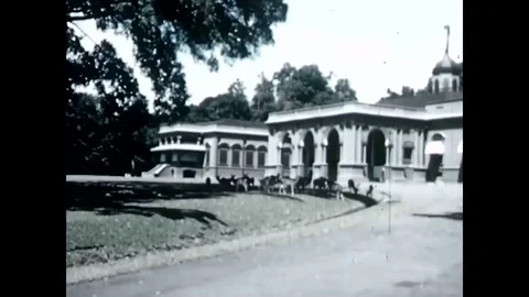 Colonial life in Java, Indonesia in the 1930s. Видео 95065929
