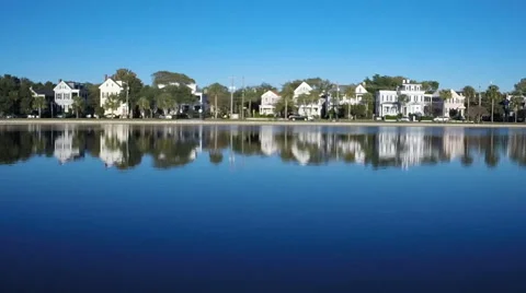 Colonial Park conservancy in Charleston, SC Stock Footage 43125847