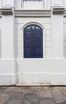 Colonial Style Window Stock Photos